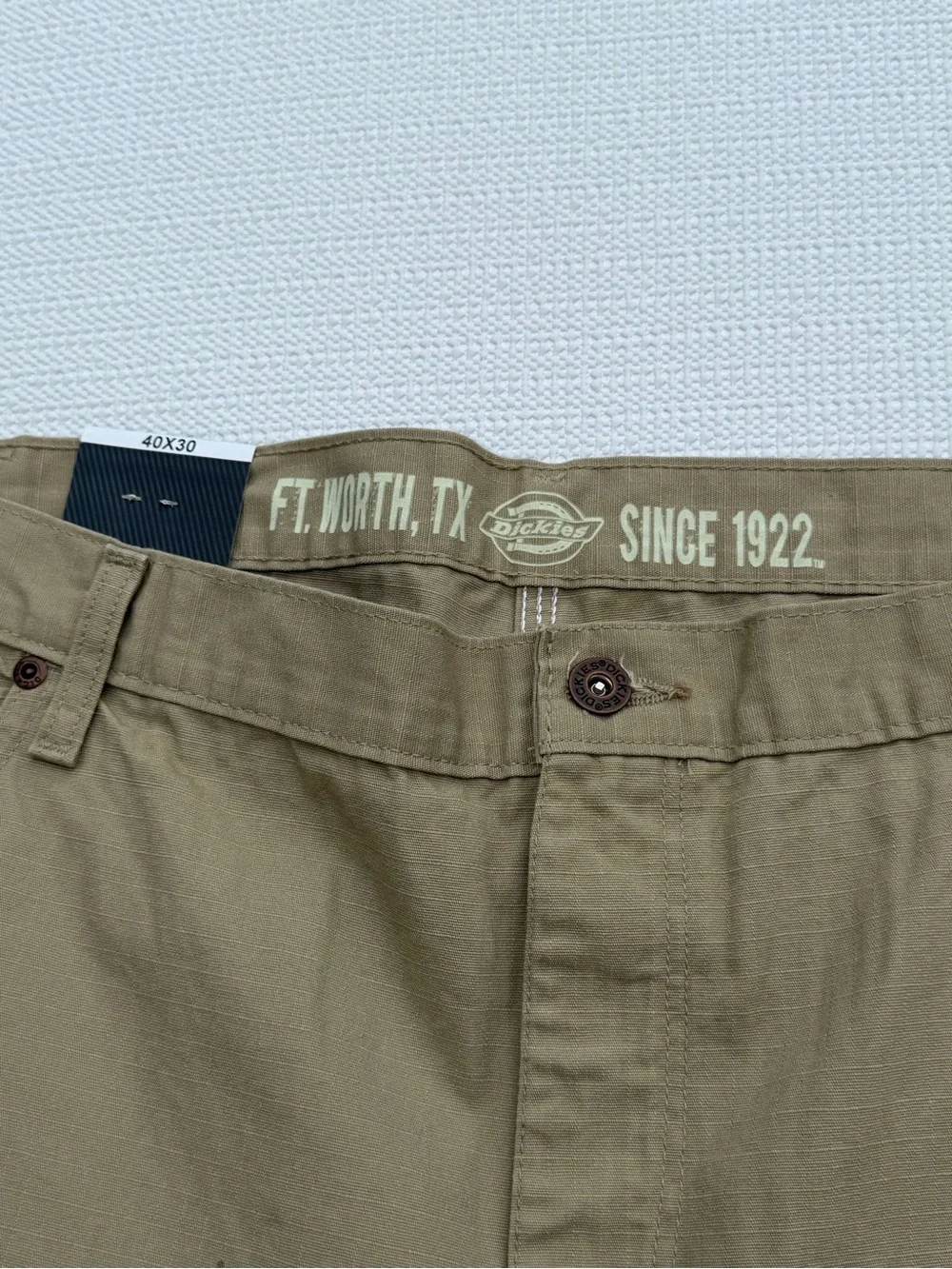 Dickies Carpenter Pants 40x30 Men Khaki Relaxed Fit Ripstop Work Utility NWT
